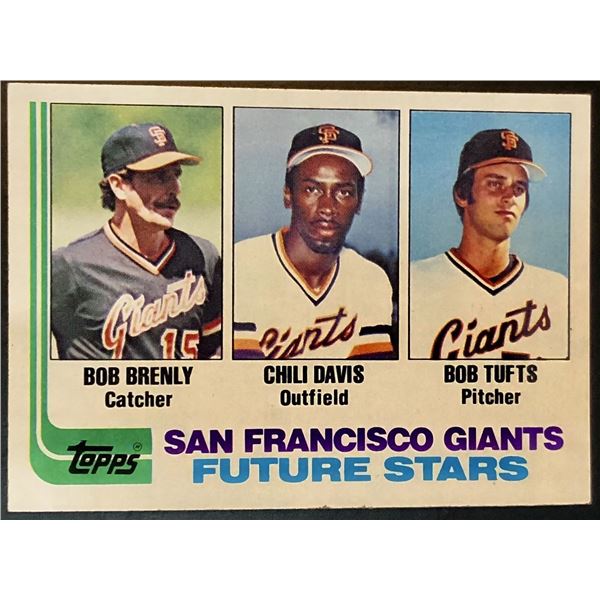 1982 TOPPS CHILI DAVIS ROOKIE CARD