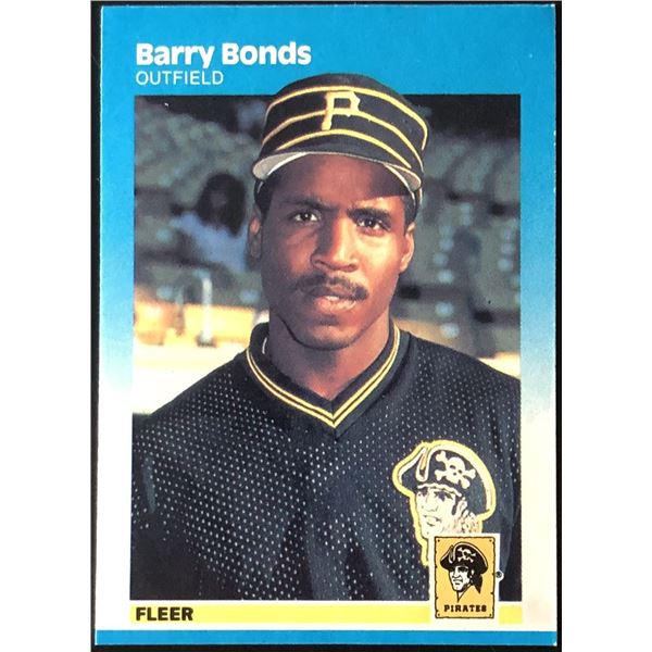 1987 FLEER BARRY BONDS ROOKIE CARD
