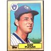 Image 1 : 1987 TOPPS DAN PLESAC ROOKIE CARD