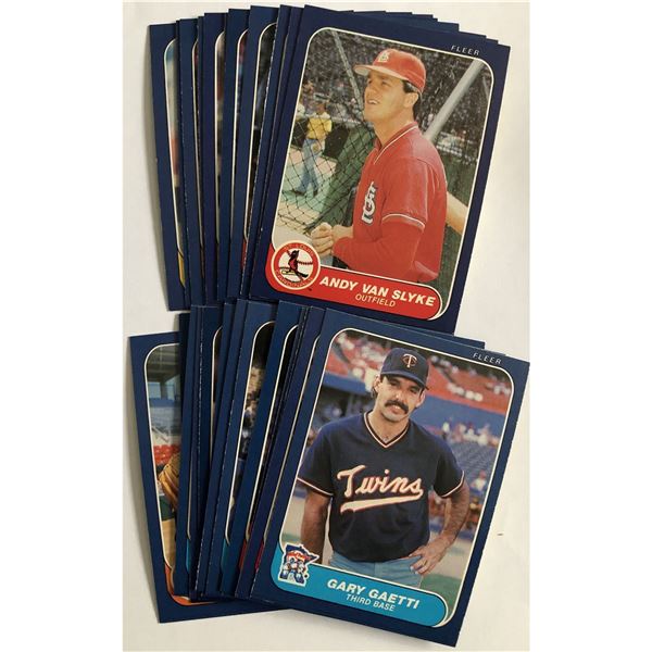1986 FLEER BASEBALL COLLECTION - 25 CARDS