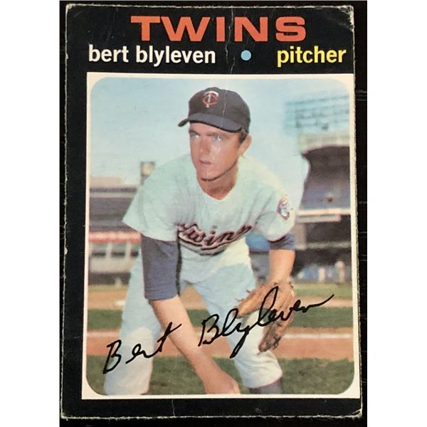 1971 O-PEE-CHEE BERT BLYLEVEN (HOF) ROOKIE CARD