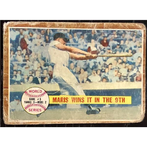 1962 TOPPS WORLD SERIES ROGER MARIS