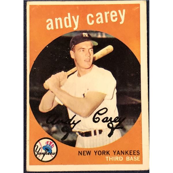 1959 TOPPS WHITEBACK ANDY CAREY
