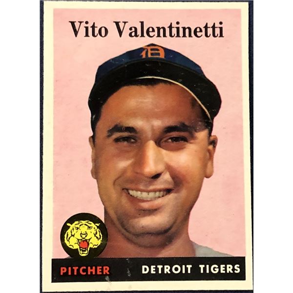 1958 TOPPS VITO VALENTINETTI