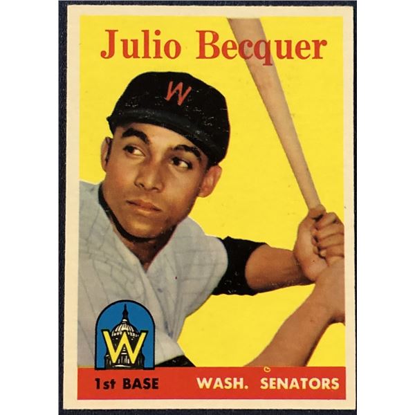 1958 TOPPS JULIO BECQUER