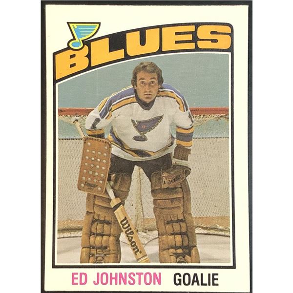 1976-77 NHL O-PEE-CHEE ED JOHNSTON
