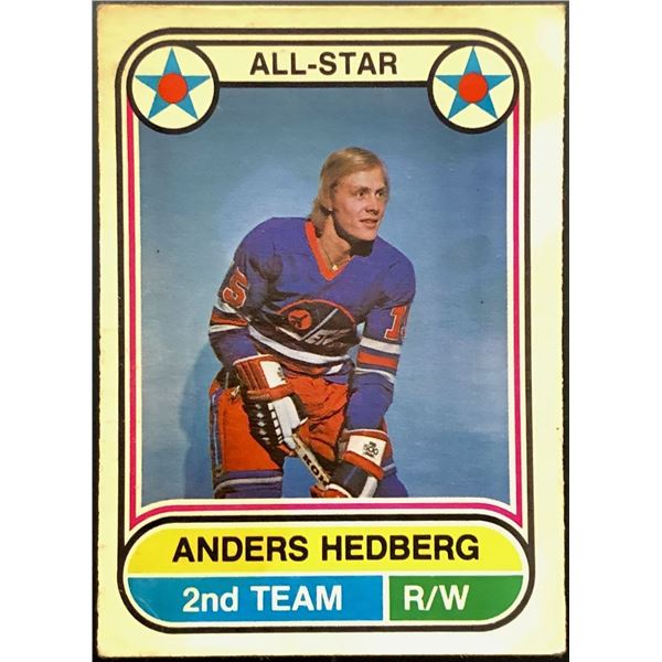 1975-76 O-PEE-CHEE W.H.A. ANDERS HEDBERG ROOKIE CARD