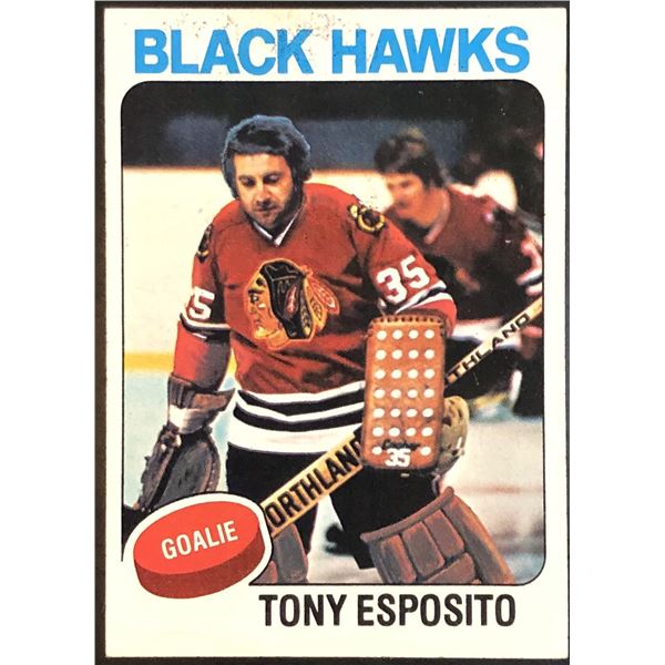 1975-76 NHL TOPPS TONY ESPOSITO (HOF)