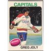 Image 1 : 1975-76 NHL TOPPS GREG JOLY ROOKIE CARD