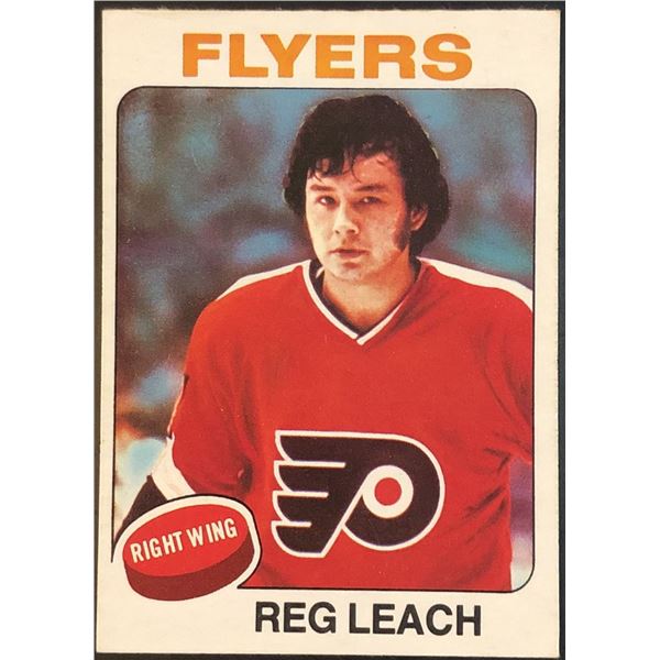 1975-76 NHL O-PEE-CHEE REGGIE LEACH (HOF)