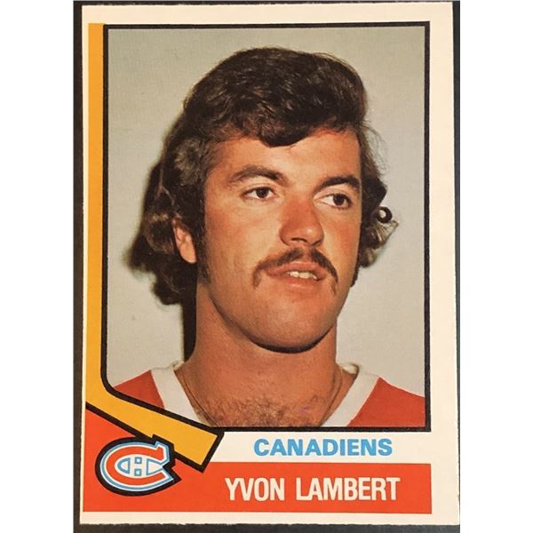 1974-75 O-PEE-CHEE YVON LAMBERT ROOKIE CARD