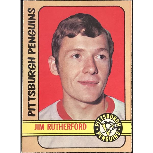 1972-73 O-PEE-CHEE JIM RUTHERFORD ROOKIE CARD