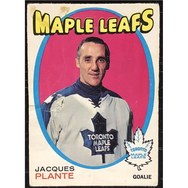 1971-72 O-PEE-CHEE JACQUES PLANTE (HOF)