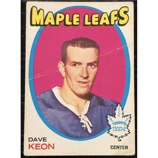1971-72 O-PEE-CHEE DAVE KEON (HOF)