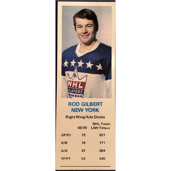 1970-71 DAD'S COOKIES ROD GILBERT (HOF)