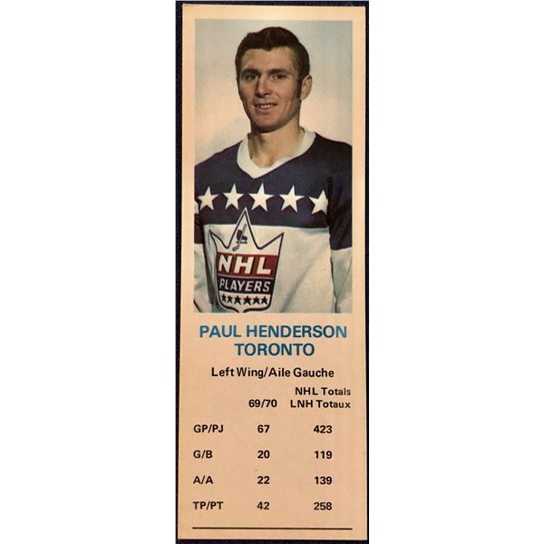 1970-71 DAD'S COOKIES PAUL HENDERSON