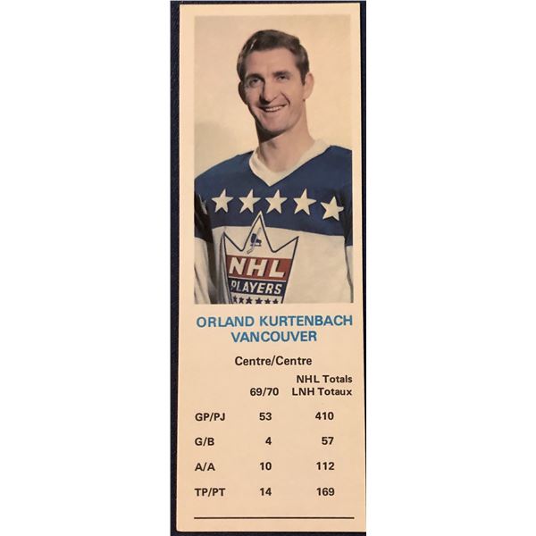 1970-71 DAD'S COOKIES ORLAND KURTENBACH (HOF)