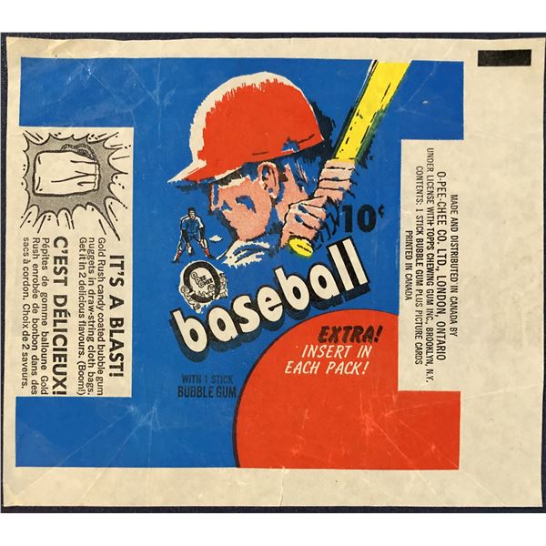 1971 O-PEE-CHEE BASEBALL WRAPPER