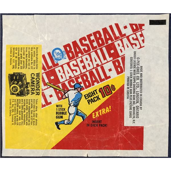 1970 O-PEE-CHEE BASEBALL WRAPPER