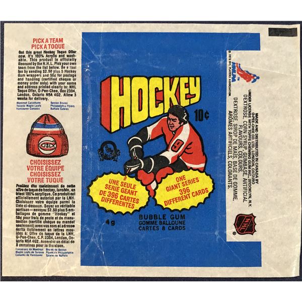 1976-77 O-PEE-CHEE NHL WRAPPER
