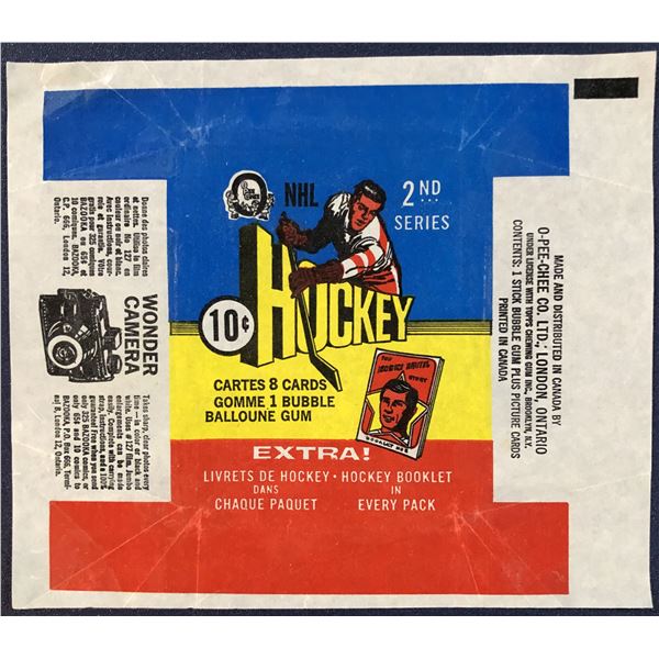 1971-72 O-PEE-CHEE NHL WRAPPER