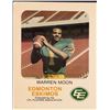 Image 1 : 1981 RED ROOSTER EDMONTON ESKIMOS SET (WARREN MOON) ON 2 UNCUT SHEETS