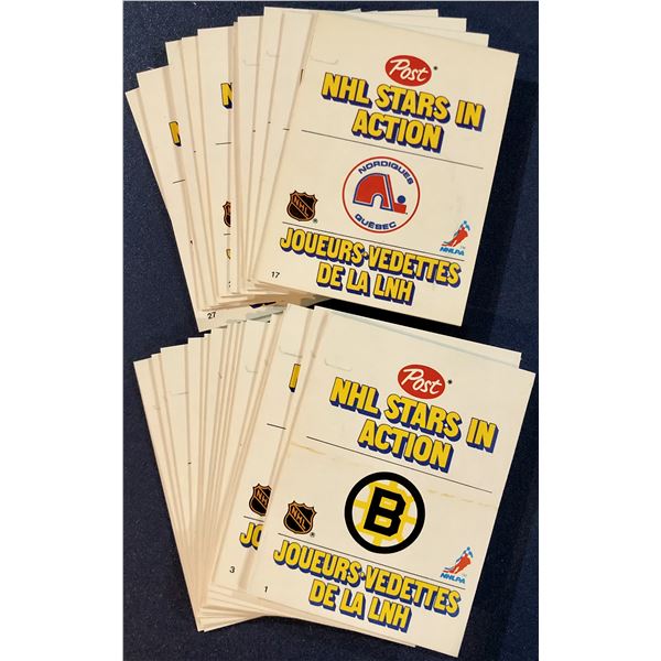 1981-82 POST CEREAL NHL COMPLETE SET - 28 CARDS