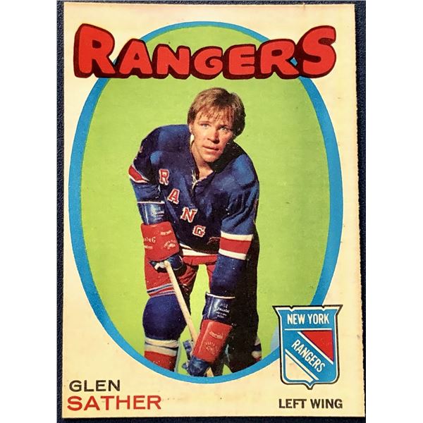 1971-72 O-PEE-CHEE GLEN SATHER (HOF)