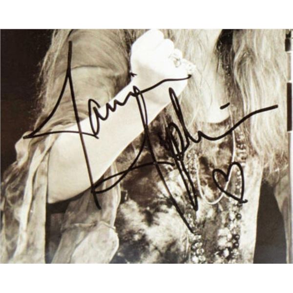 Janis Joplin signed photo