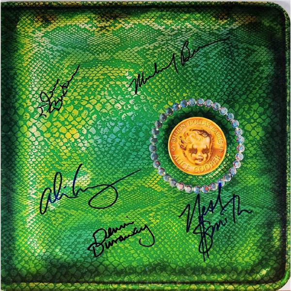 Alice Cooper Billion Dollar Babies signed album
