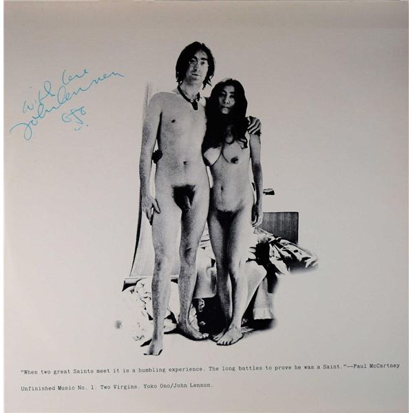 John Lennon signed Two Virgins album