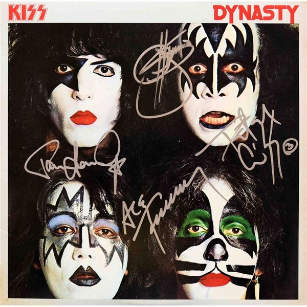 Kiss Dynasty band signed album