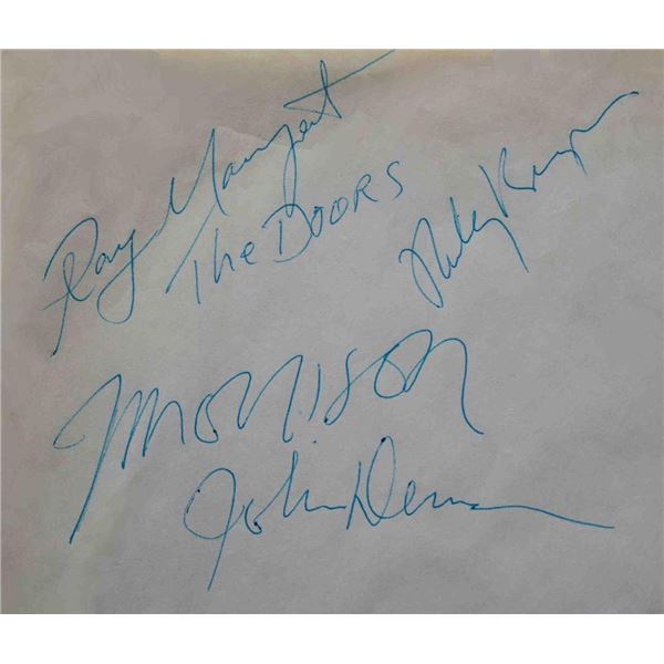 The Doors signed slip