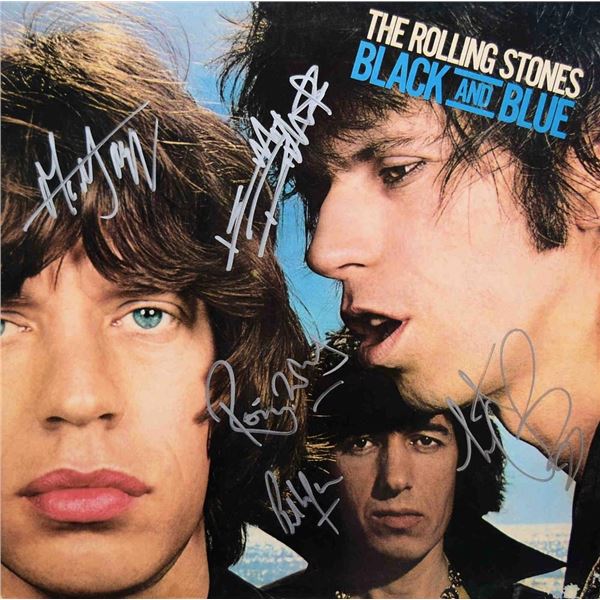 The Rolling Stones signed Black and Blue album