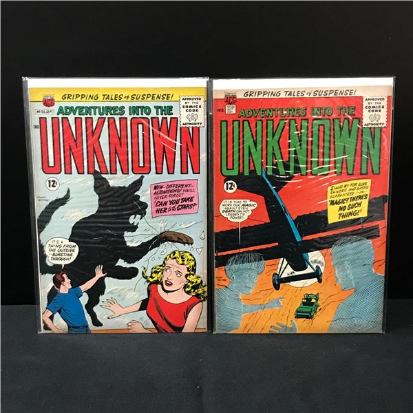 LOT OF 2 ADVENTURES INTO THE UNKNOWN #135-136 - ACG COMICS