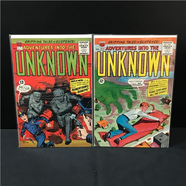 LOT OF 2 ADVENTURES INTO THE UNKNOWN #133-134 - ACG COMICS
