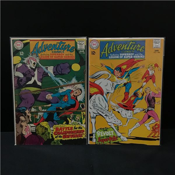 LOT OF 2 ADVENTURE COMICS - DC COMICS