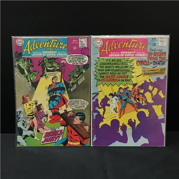 LOT OF 2 ADVENTURE COMICS - DC COMICS