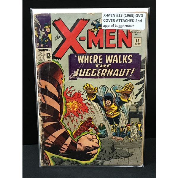 X-MEN #13 (1965) GVG COVER ATTACHED - MARVEL COMICS