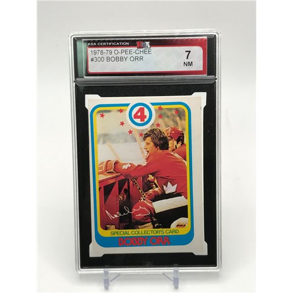 1978-79 OPC BOBBY ORR TRADING CARD - KSA GRADE 7