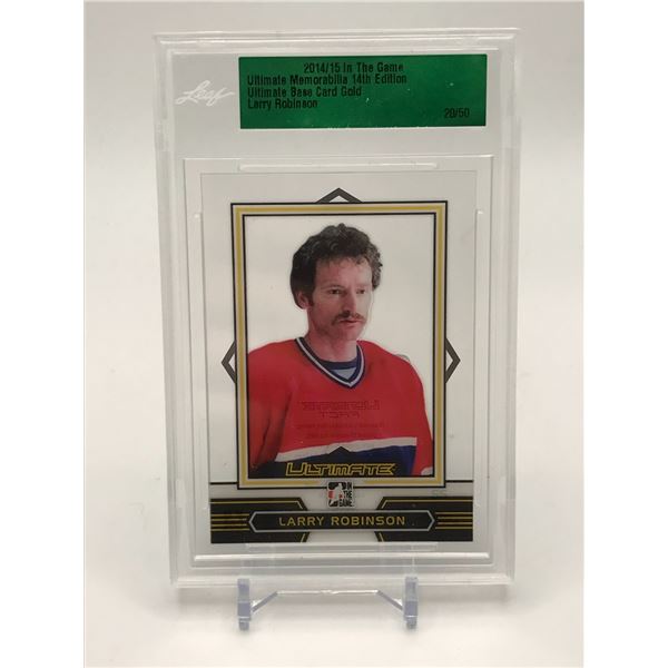 2014/15 IN THE GAME ULTIMATE MEMORABILIA LARRY ROBINSON TRADING CARD