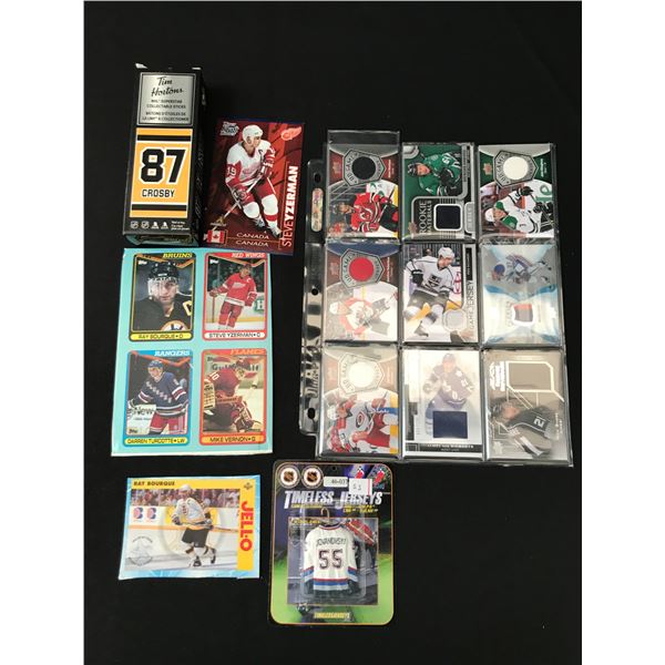 LOT OF HOCKEY CARDS AND HOCKEY MEMORABILIA