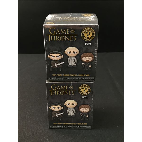 LOT OF 2 GAME OF THRONES MYSTERY MINIS SEALED BOXES