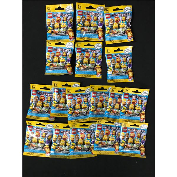LOT OF 16 LEGO MINIFIGURES SIMPSONS FIGURES IN ORIGINAL PACKS (6 PACKS ARE SEALED) - REITRED