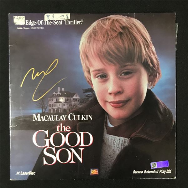 MACAULEY CULKIN SIGNED THE GOOD SON LASER DISC- CELEBRITY EXPERTS COA