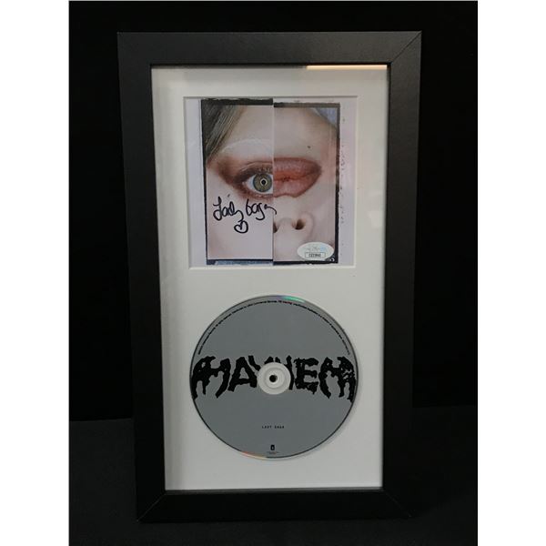 LADY GAGA SIGNED AND FRAMED CD SLEEVE PRESENTATION PIECE - JSA COA