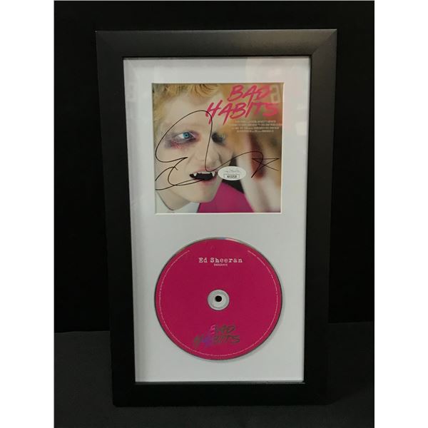 ED SHEERAN SIGNED AND FRAMED CD SLEEVE PRESENTATION PIECE - JSA COA