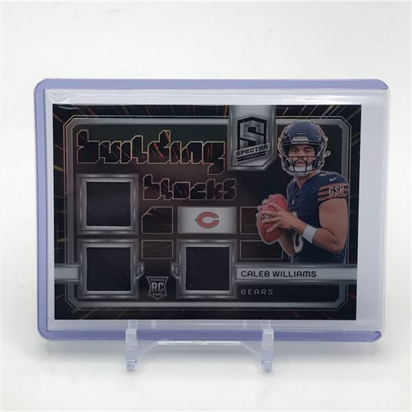 2024 PANINI SPECTRA CALEB WILLIAMS TRIPLE PATCH ROOKIE CARD 40/75