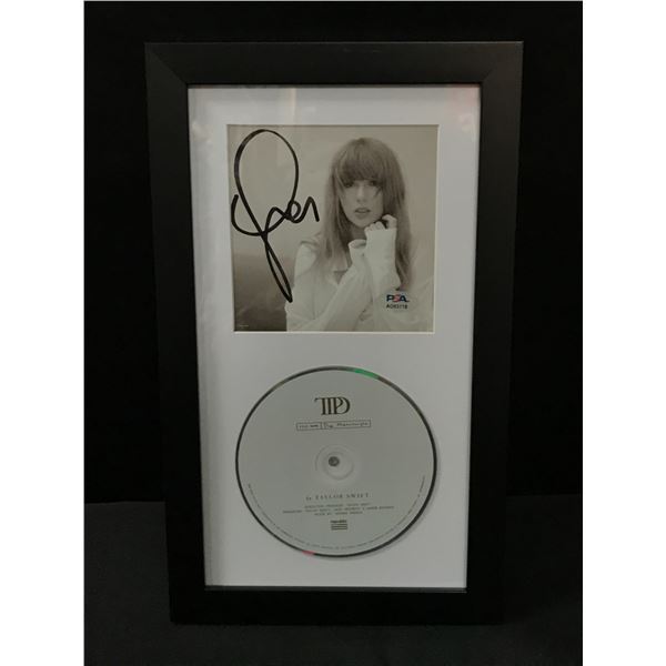 TAYLOR SWIFT SIGNED AND FRAMED CD SLEEVE PRESENTATION PIECE - PSA COA