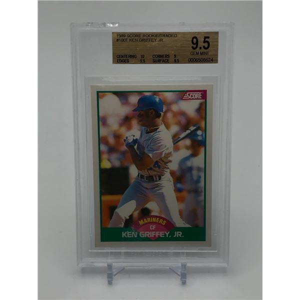 1989 SCORE KEN GRIFFEY JR ROOKIE TRADING CARD - BECKETT GRADE 9.5